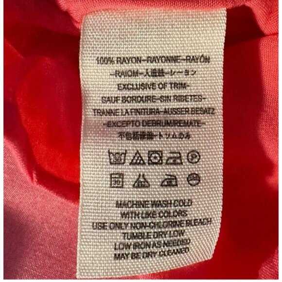 Free People Tropical Hawaiian Hibiscus Hot Pink Floral Maxi  Drtess Sz 4 # 1513 - Picture 7 of 13